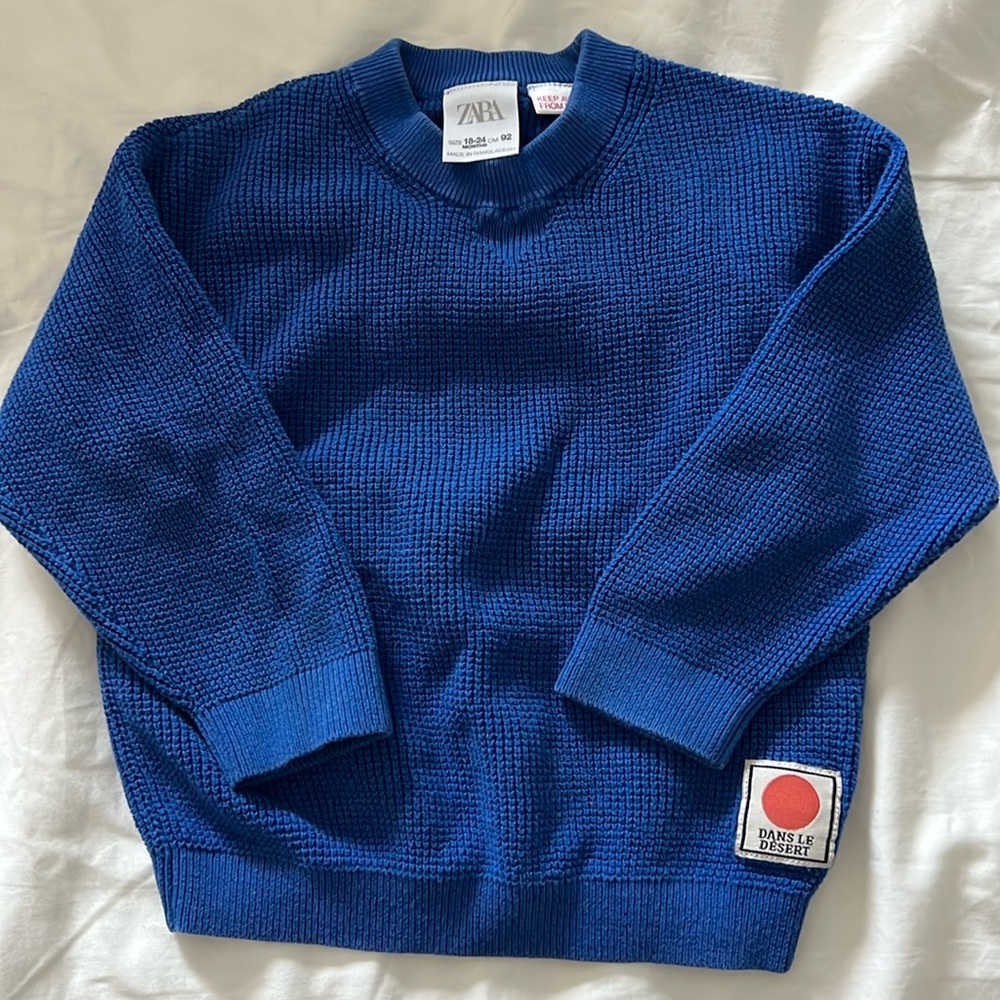 COPY - Zara 18-24m blue sweater
